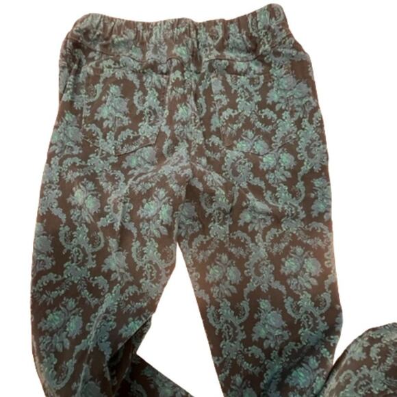 Isaac Mizrahi Live! Regular 24/7 Stretch Damask Printed Slim Leg Pants Sz 14 - Picture 6 of 6
